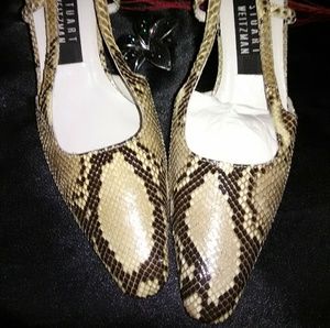 Stuart Weitzman vintage snake skin heels